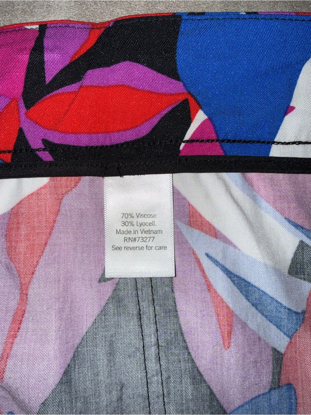 Nine West Tropical Floral Pull On Shorts XL Pink Blue Resort Vacation - Picture 5 of 7